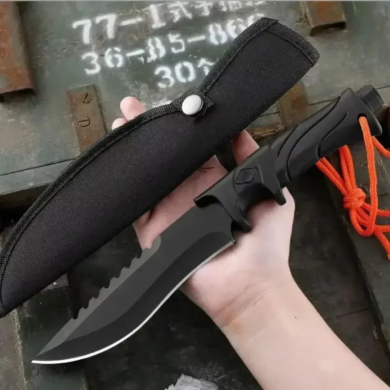 Bushcraft Knife Fixed - Dış mekanlarda kullanılan yüksek sertlikte düz