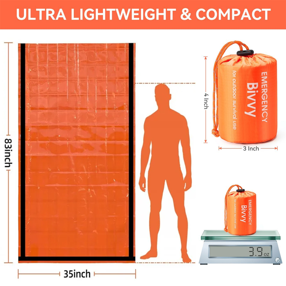 Acil durum uyku tulumu hayatta - Bivy Bag Emergency incelemesi ve fiyatı